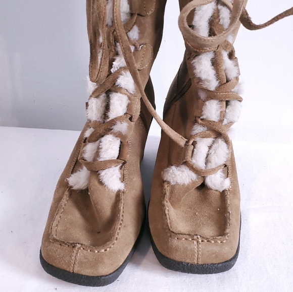Aerosoles Leather Snow Fur Lined Boots - Picture 5 of 10